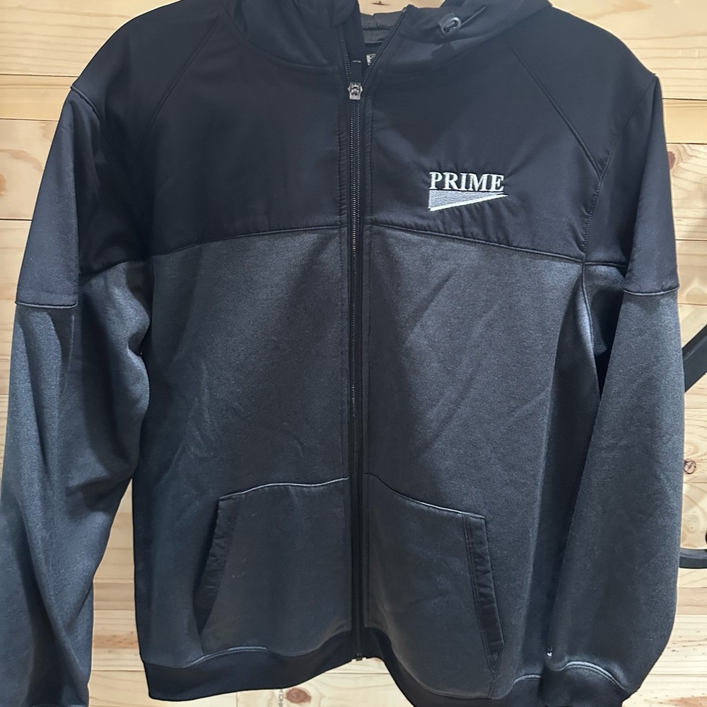 Black Prime Zip-Up Hoodie
